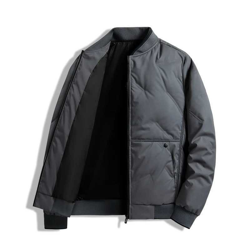 Lightweight Down Jacket Mens Winter New Item Middle-aged and Elderly Baseball Collar High-end Business Leisure Sports Warm Top W250722