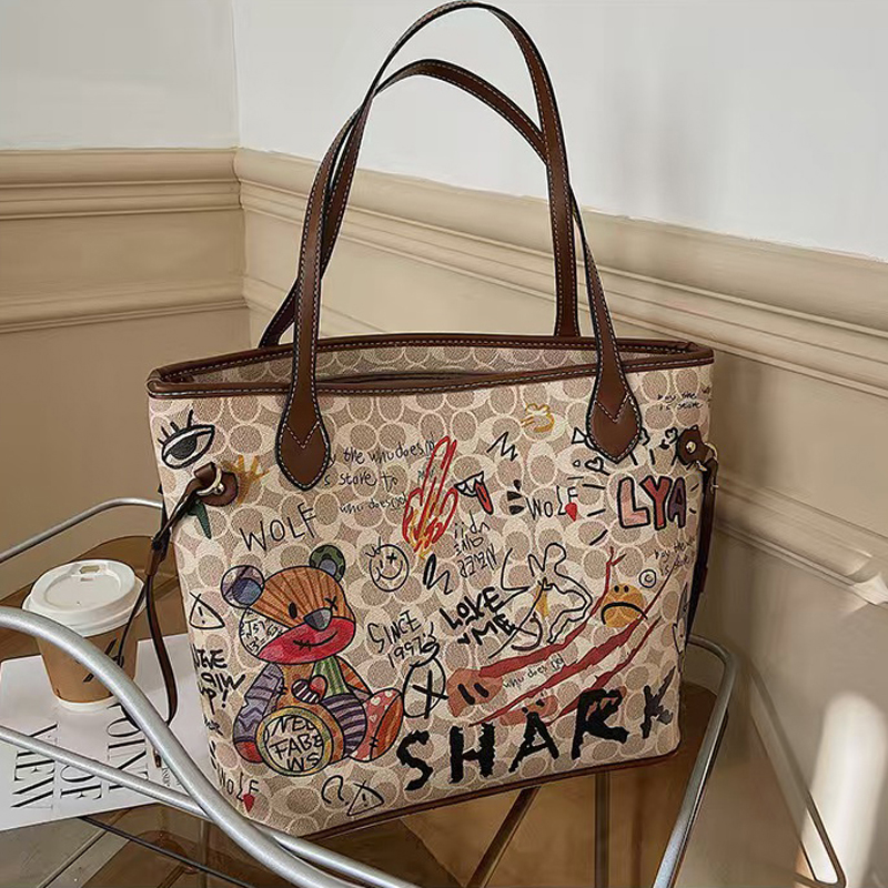Designer Bag Shoulder Bag Luxury Bag Crossbody Purse Designer temperament graffiti cylindrical everything stylish single shoulder crossbody bagssss