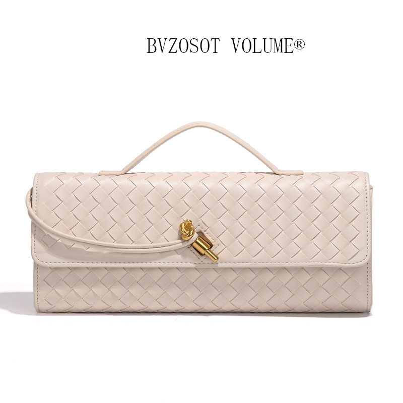 Fashion Hand - knitted Evening Baguette Bag Accordion Bag Horizontal - style Handheld Single - shoulder and Cross - body Bag bags