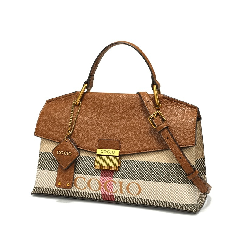 COCIO designer shoulder bag New high-quality hot crocodile patterned luxury vintage leather crossbody bag