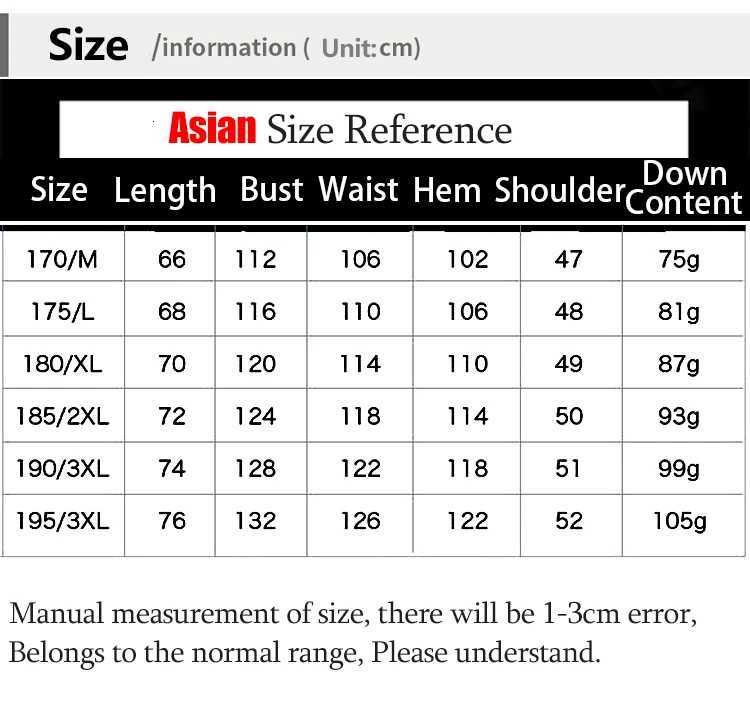 Solid Color Mens 90% White Duck Down Jackets 2025 Winter Lightweight Casual Warm Puffer Coats Outerwear Down Padded Tops Clothing W250722