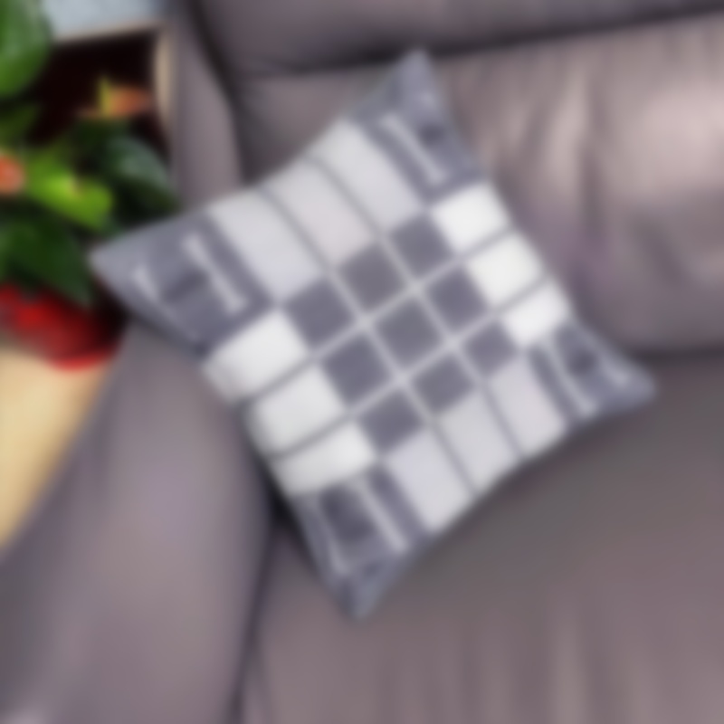 European and American style nap sofa cushions car lumbar back cushions H designer pillowcases wool knitted pillowcases