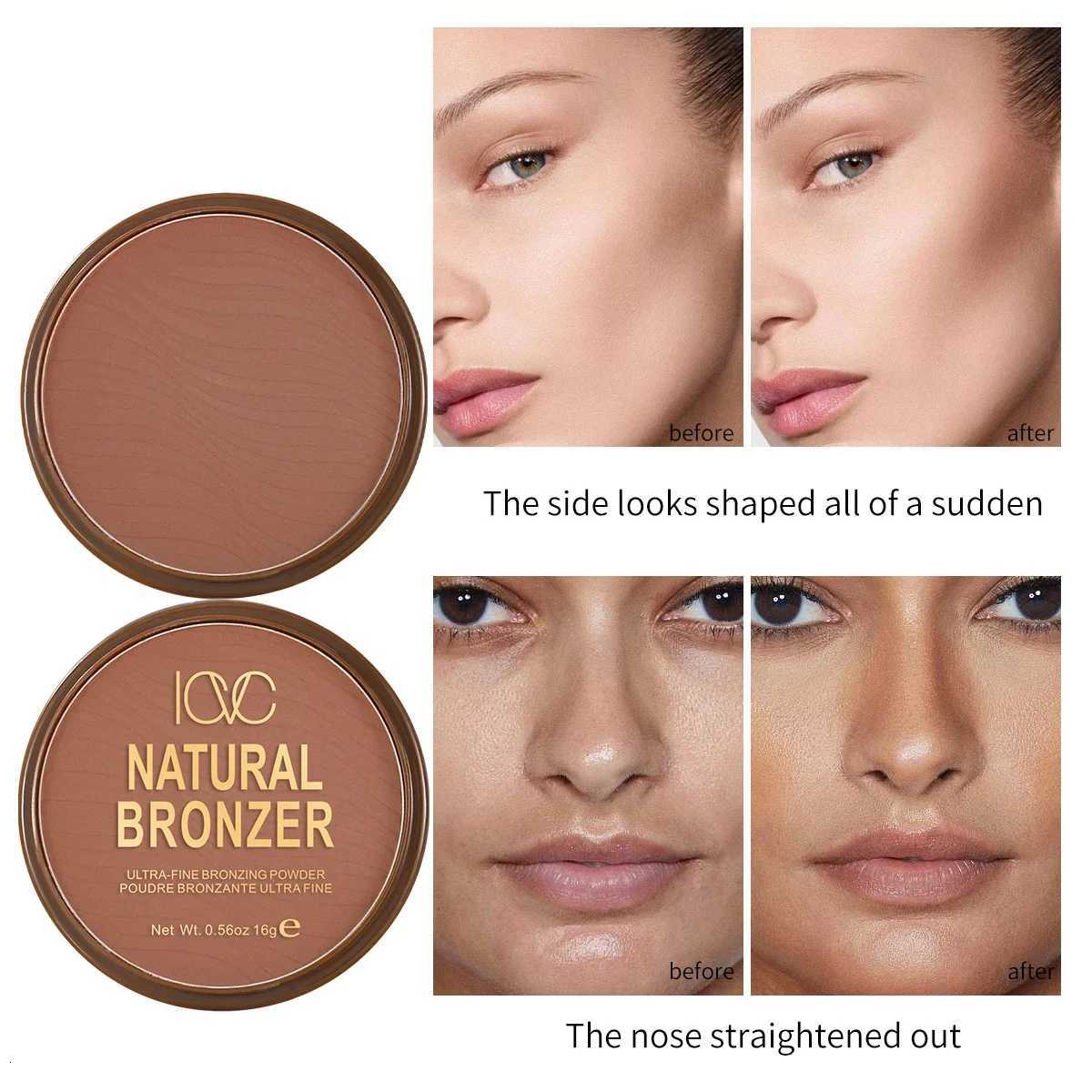 Dark Skin Bronzer Contour Palette Matte Brown Nose Shadow Cheek Profile Powder Natural Face Modify Concealer Nude Makeup Setting W250722