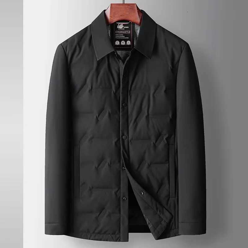 2025 Autumn/Winter New Mens Lightweight Down Jacket with 90% Down Content and Thick Velvet for Warm Casual Top W250722
