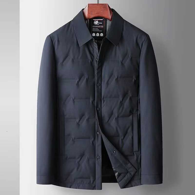 2025 Autumn/Winter New Mens Lightweight Down Jacket with 90% Down Content and Thick Velvet for Warm Casual Top W250722