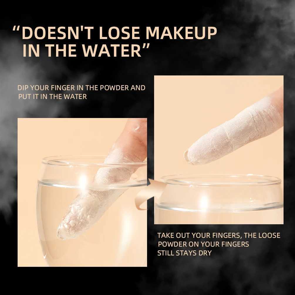 QIBEST Face Loose Powder Minerals Matte Setting Powder Translucent Waterproof Oil-Control Finishing Powder Invisible Pore Makeup W250722