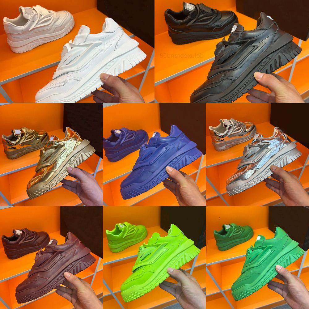 designer women casual odissea sneakers medusa trainers calfskin sneaker rubber platform trainer thick greek soles running shoes&acy;versace&ocy;versace2&iecy;4SGK