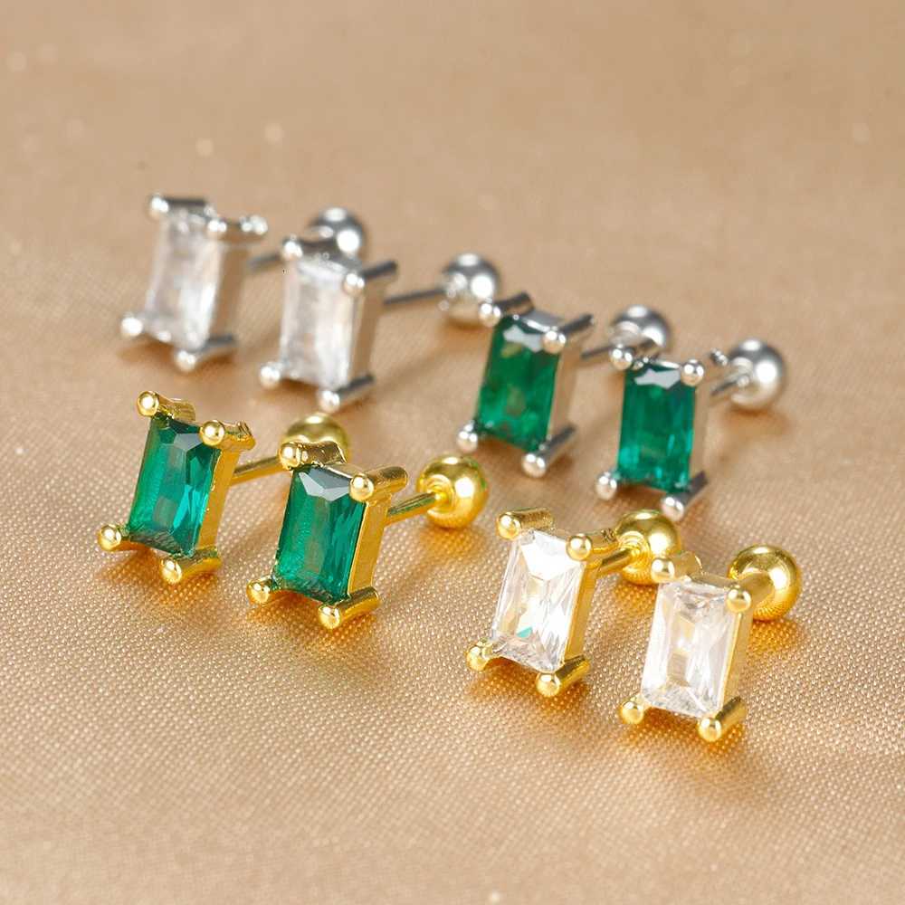 New Arrival Link Chains Hoop Earrings for Women Stainless Steel Cubic Zirconia Tassel Square Earring Ear Buckle Piercing Jewelry XJ250722