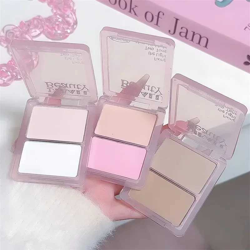 Highlighting Contouring Powder Palette Two-tone Concealer Face Brighten Cement Gray Three-dimensional Nose Shadow Bronzer Makeup W250722