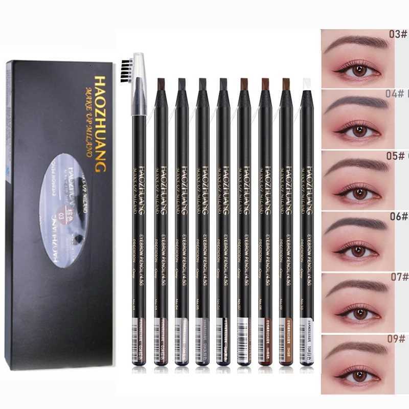 1pcs Long-lasting Waterproof Eyebrow Pencil Off with Brush Microblading Permanent Makeup Tools Pull Cord Peel-off Brow Pencil W250722