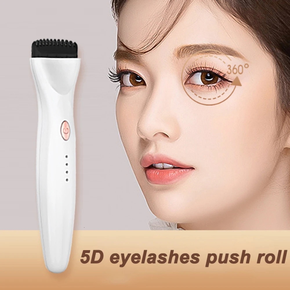 Portable 5D Heating Curling Electric Eyelash Curler 3 Modes Perm Eyelash Curler Heated Eyelash Grafting Long Lasting Makeup Tool 250716