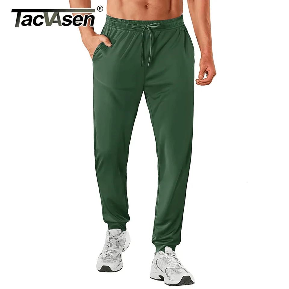 TACVASEN Lightweight Sport Pants Mens Quick Dry Elastic Waist Running Pants Outdoor Gym Workout Athletic Pants Sweatpants Jogger 250717