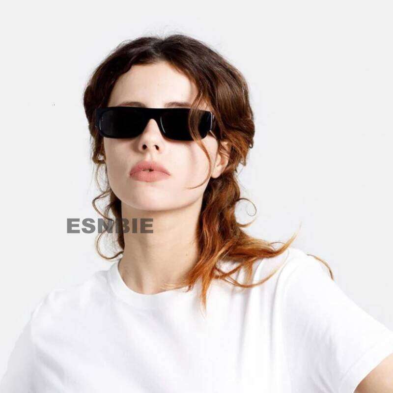 Acetate Frame Rectangle Women'S Sunglasses Polarized For Men Full Rim Women Trendy Retro 90S Square Sun Glasses Uv400 Protection