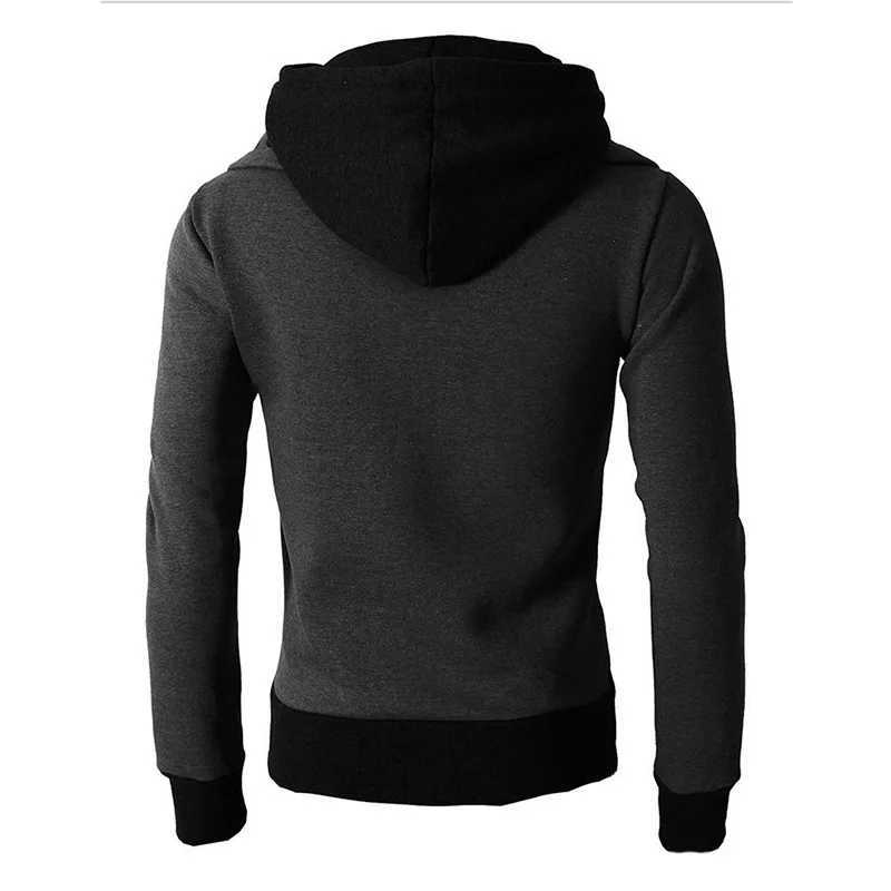 2023 Zipper Men Jackets Autumn Winter Casual Fleece Coats Bomber Jacket Scarf Collar Fashion Hooded Male Outerwear Slim Fit Hoodie W250722