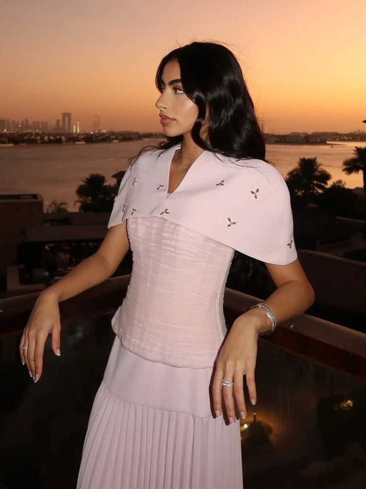 Ele Shl Pleated s Long Dress Women Sleeveless High Waist Slim Patchwork Evening Dresses 2025 Summer Chic Lady Dress XJ250722