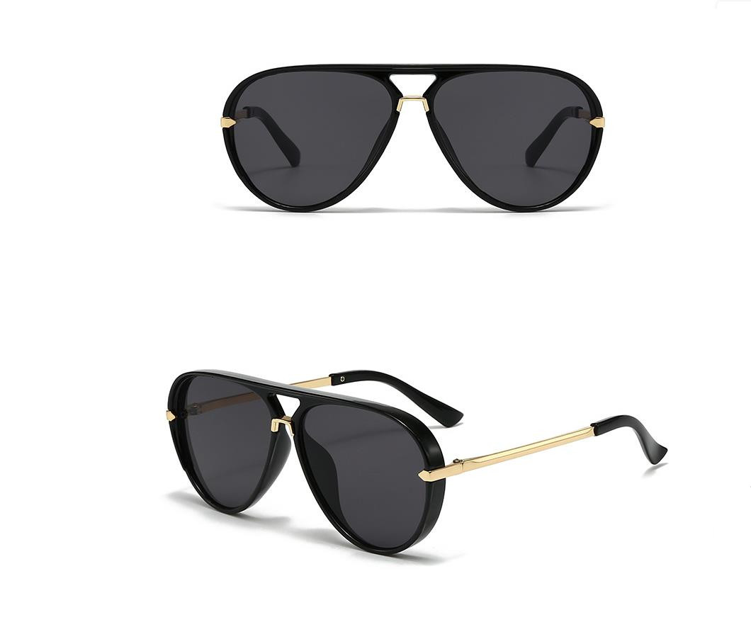 Designer Sunglasses For Women Men Oversize Frame Sunglasses Luxury Polarized Lens Goggle Pilot PC Frame Oversized UV400 Eyewear Luxury Style Sunglasse