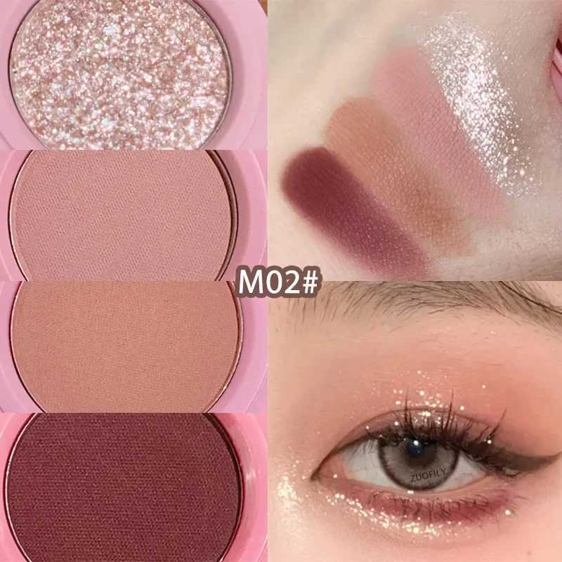 4 In 1 Matte Eyeshadow Contouring Highlight Palette by B Four-layer Eyeshadow Earth Color Multifunction Makeup Palette W250722