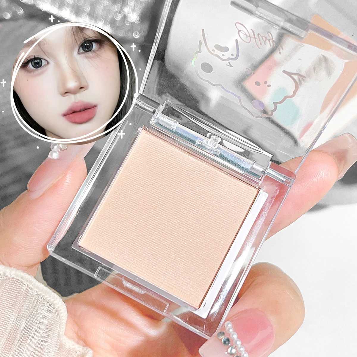 Monochrome Matte High-gloss Eyeshadow Powder Delicate and Long-lasting Color Development Natural Brightening and Grooming Makeup W250722