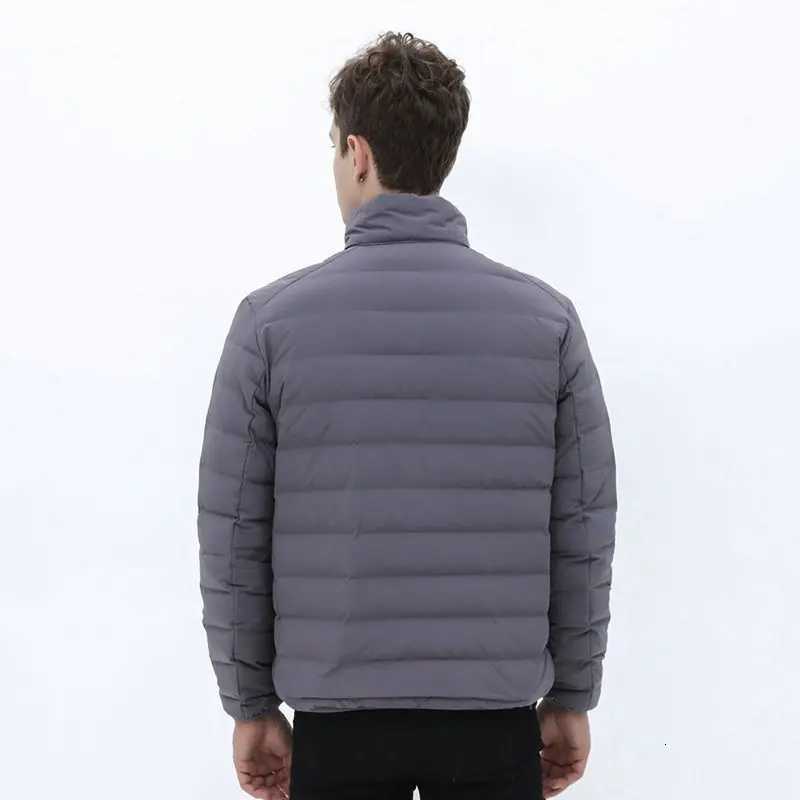 Matt Fabric Ultra Light Down Jacket Men Winter Mens Down Jacket Windbreaker Feather Jacket Men Lightweight Portable Warm Coat W250722