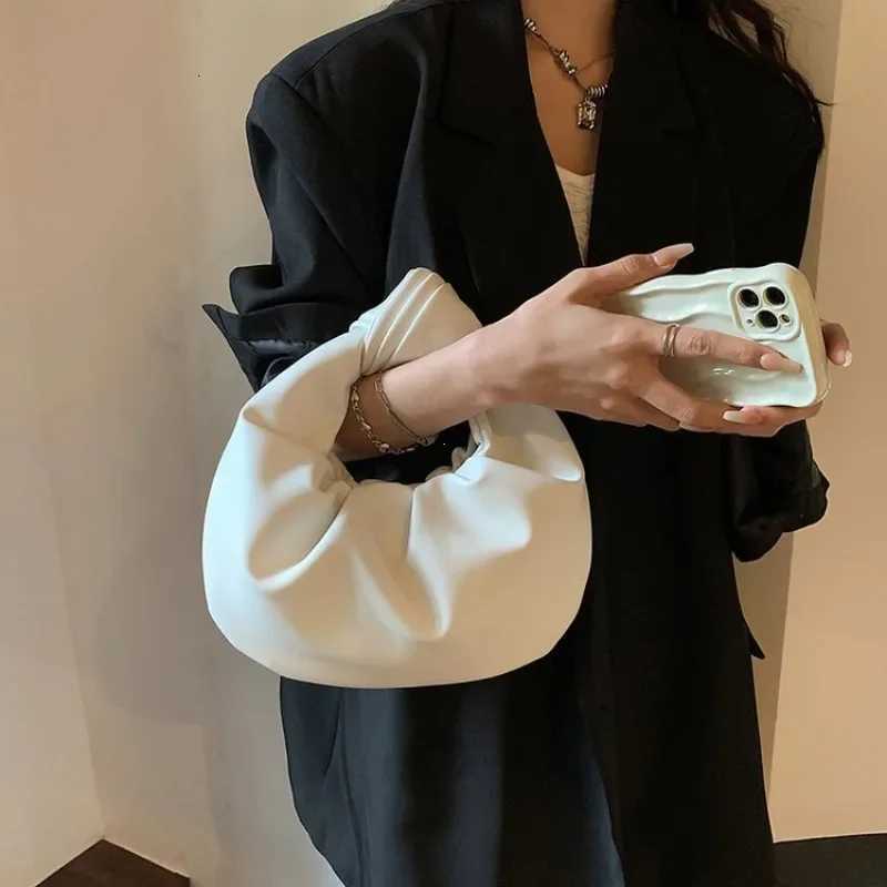 2024 INS Wen Small Handbag Shoulder Bags Party Club Sahel Ladies PU Leather Messenger Bags Fi Ruched Crossbody Bags Y250722