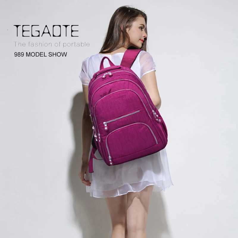Mochila Feminina School Backpack for Teenage Girl 2025 Travel Back Packs Bag Wen Nyl Waterproof Laptop Backpack Y250722