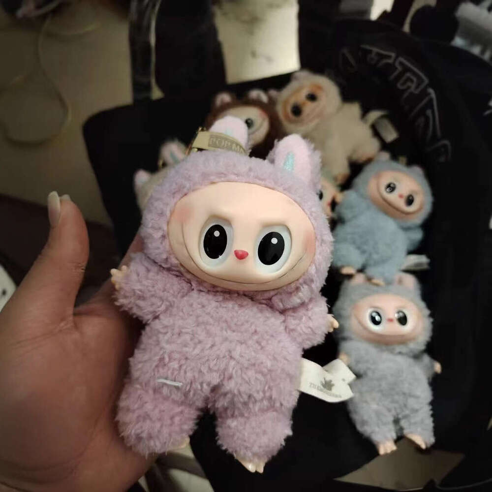 PMT Labubu The Monsters Heartbeat Macaron Enamel Face Blind Box Pvc Figurine Labubu sitting party Kawaii Doll Kid Christmas Gifts