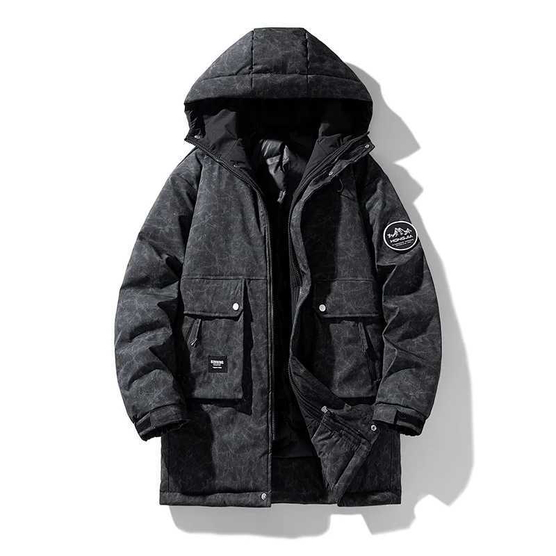 85% White Duck Down Mens Winter Long Jacket Warm Coats Hooded Windbreaker Waterproof Outdoor Casual Puffer Jackets Large Size 8xl W250722