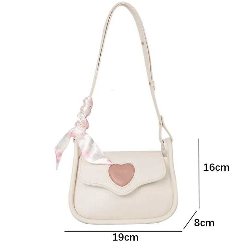 Small Square Shoulder Bags Cute Love Womens Fi Fem Messenger Bag High-end Simple Ladies Crossbody Purse Handbag Y250722