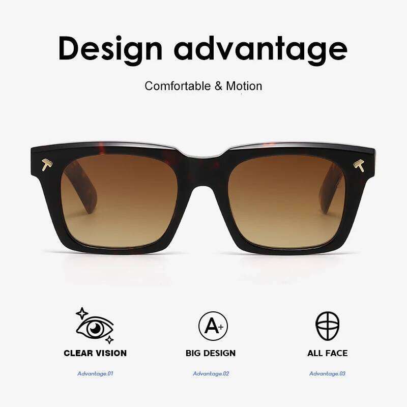 2025 new Brand vintage Quentin Sun glasses Men Women Sunglass Driving Sunglasses Fashion Male Acetate UV400 eyeglasses