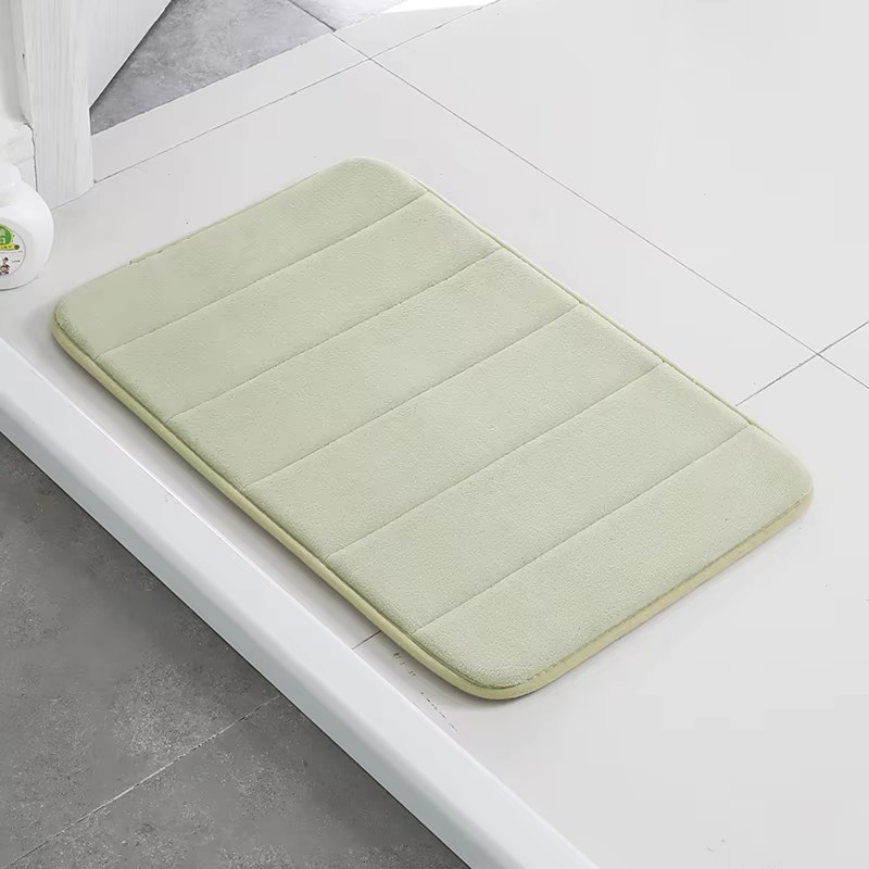 Coral Fleece Bathroom Carpets - Soft & Durable Memory Foam Mats for Toilets with Excellent Absorbing Capacity