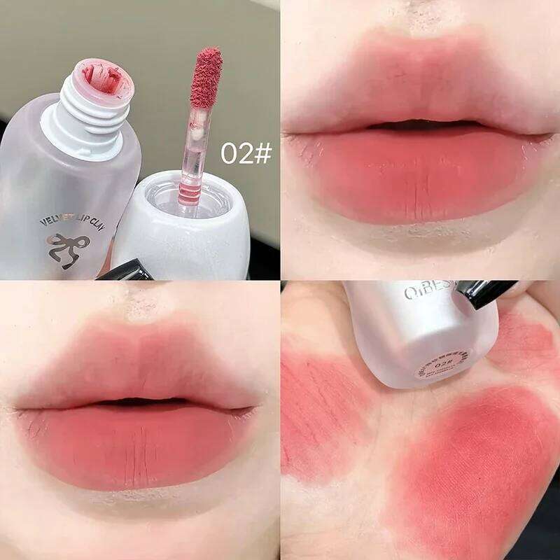 QIBEST Soft Mist Mousse Glaze Veet Matte Holding Makeup Not Easy to Sticky Lip d Korean Cosmetics Lipstick X250722