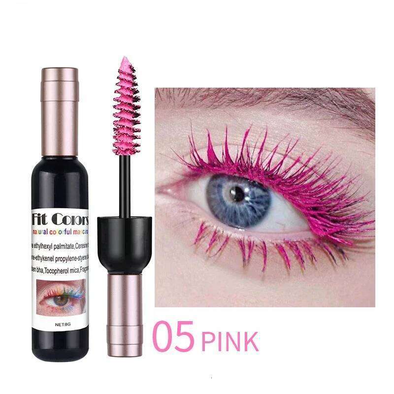 1PC Colorful Eyelash EyeLashes Extension Curling Lengthen White ple Cosplay Makeup Glitter Point Dia Mascara X250722