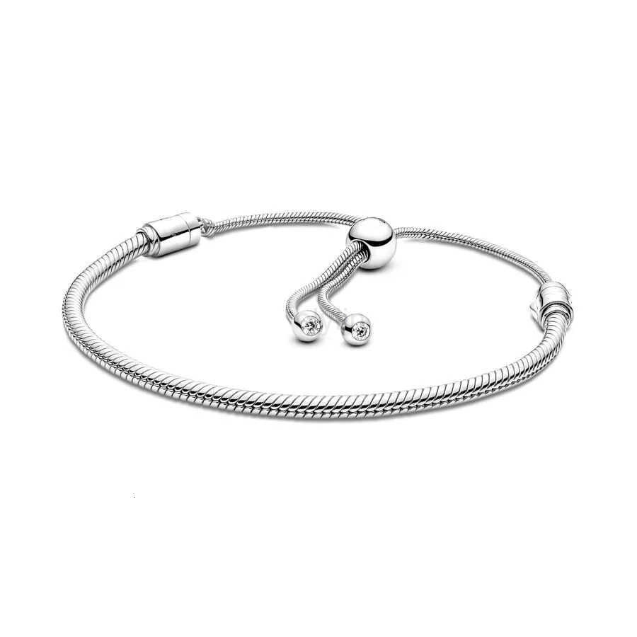 Snake Chain Slider Bracelet For Women Fit Jewelry Diy Pendant Charms Bead Birthday Gifts M250722