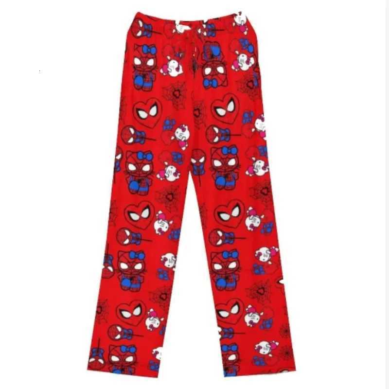 Sanrio Kawaii Hello Kitty Plush Pajama Pants Kawaii Student Girl Loose Leisure Trousers Clothes Child Loungewear Slacks Festival Gift w250722