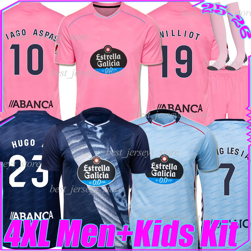 4XL 25/26 RC CeltaS de Vigo Soccer Jerseys 2025 B.LGLESIAS LAGO ASPAS ALFON P. DURAN WILLIOT HUGO A. O.MINGUEZA MARCOS A. JAVI RODRIGUEZ men kids kit sets football shirts