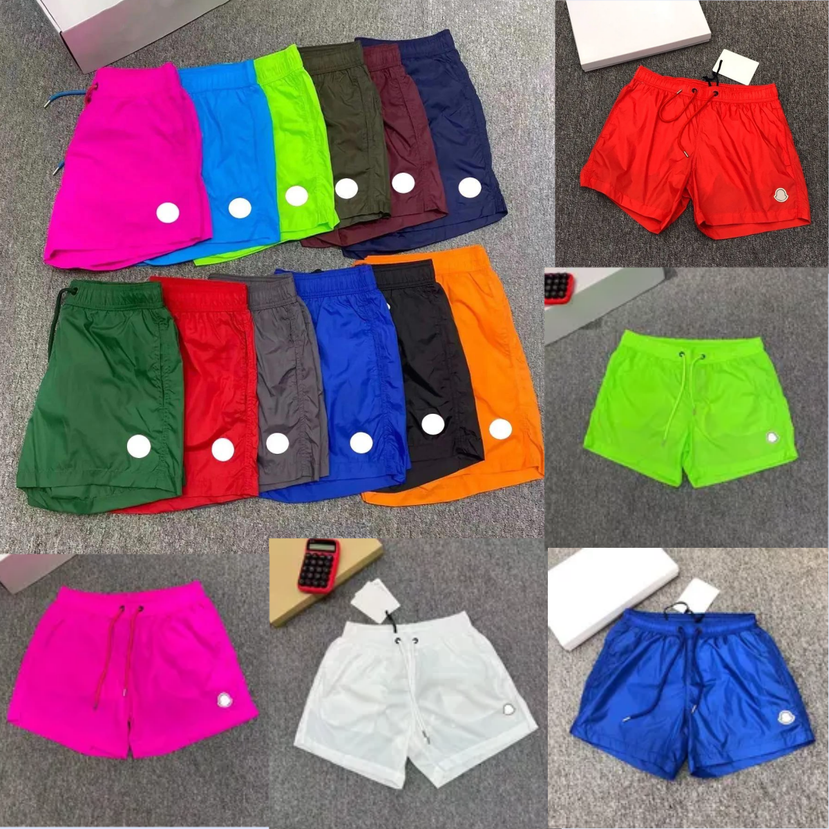 Designer mens mesh shorts with nfc luxury men s quick drying waterproof swim short womens sport summer trend breathable shorts french brand clothing swimwear