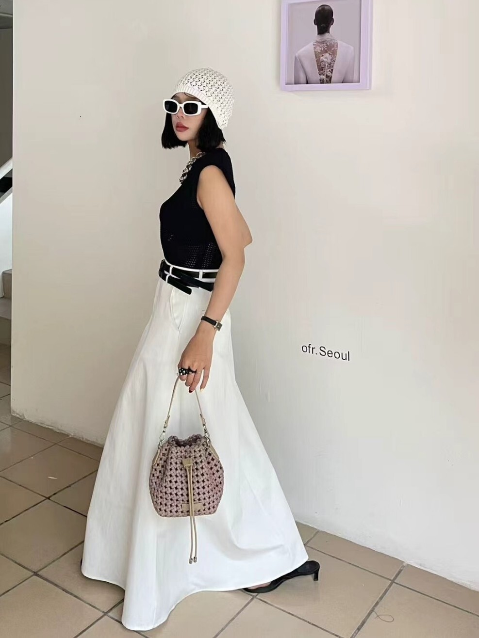 Free shipping designer bag 2025 New High End Handbag Bucket Bag Pure Handwoven Bag Niche Single Shoulder Bag Crossbody Bag