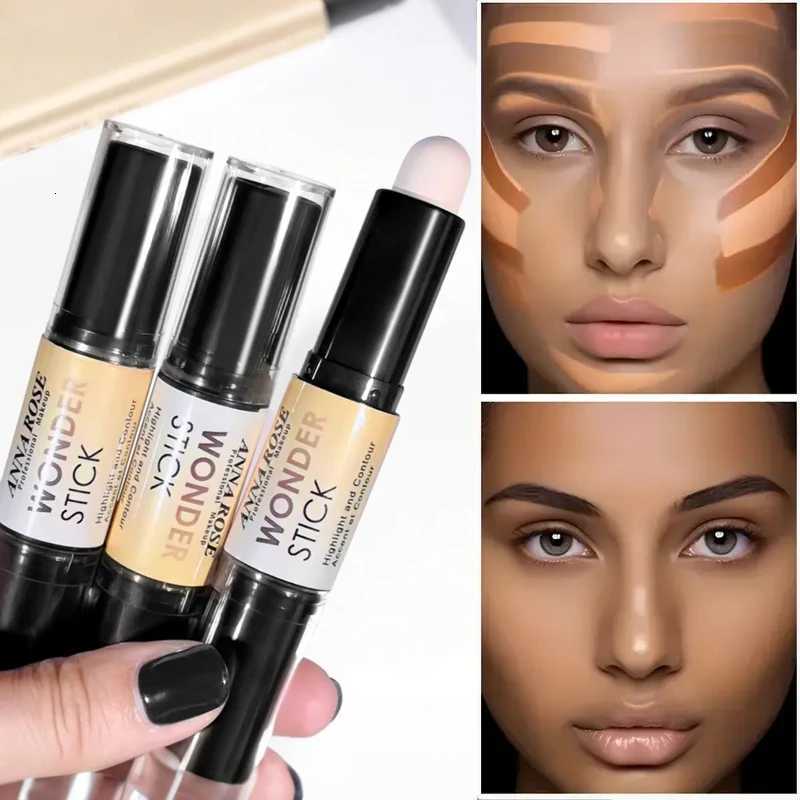Double-headed Highlight Contour Stick Face Nasal Shadow Waterproof Long-lasting Multifunctional Makeup Pen W250722