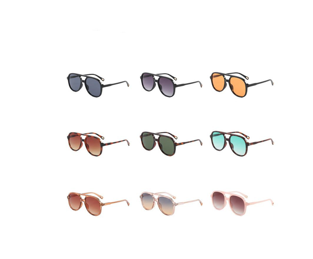 Designer Sunglasses For Women Square Frame Sunglasses Fashion Classic Sunglasses Luxury Polarized Goggle Pilot PC Frame Oversized UV400 Eyewear KP8237