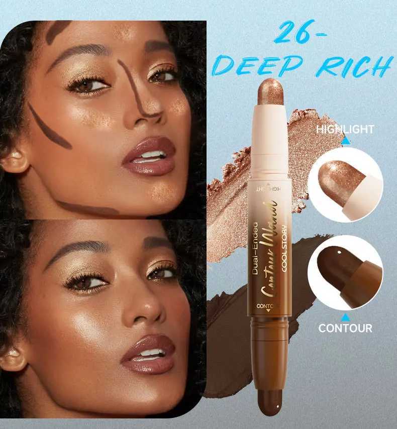 6 Color High Gloss Contouring Stick Face Brightening Sleeper Silkworm Pen Matte Finish Face Contour Shadow W250722