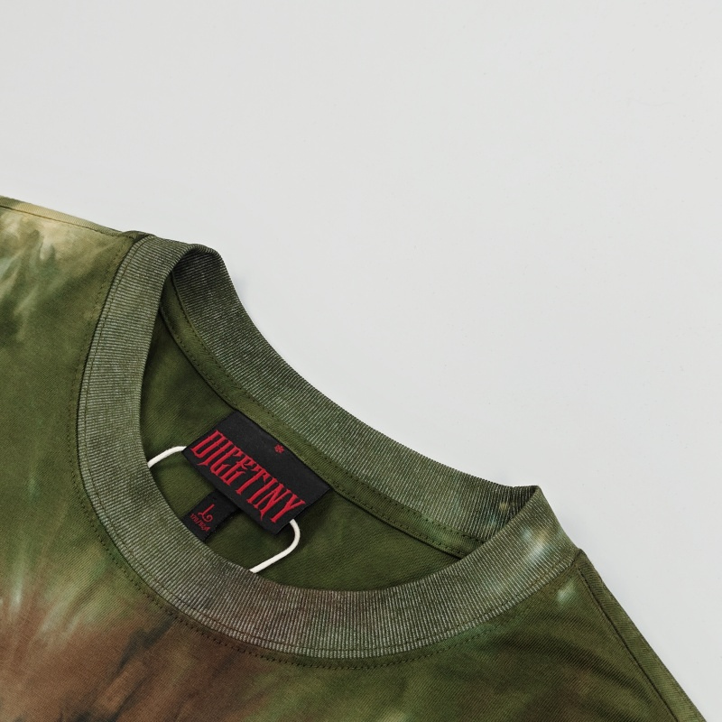 American Style Trendy Tie Dye Tee - Skin Friendly & Breathable Customizable Design