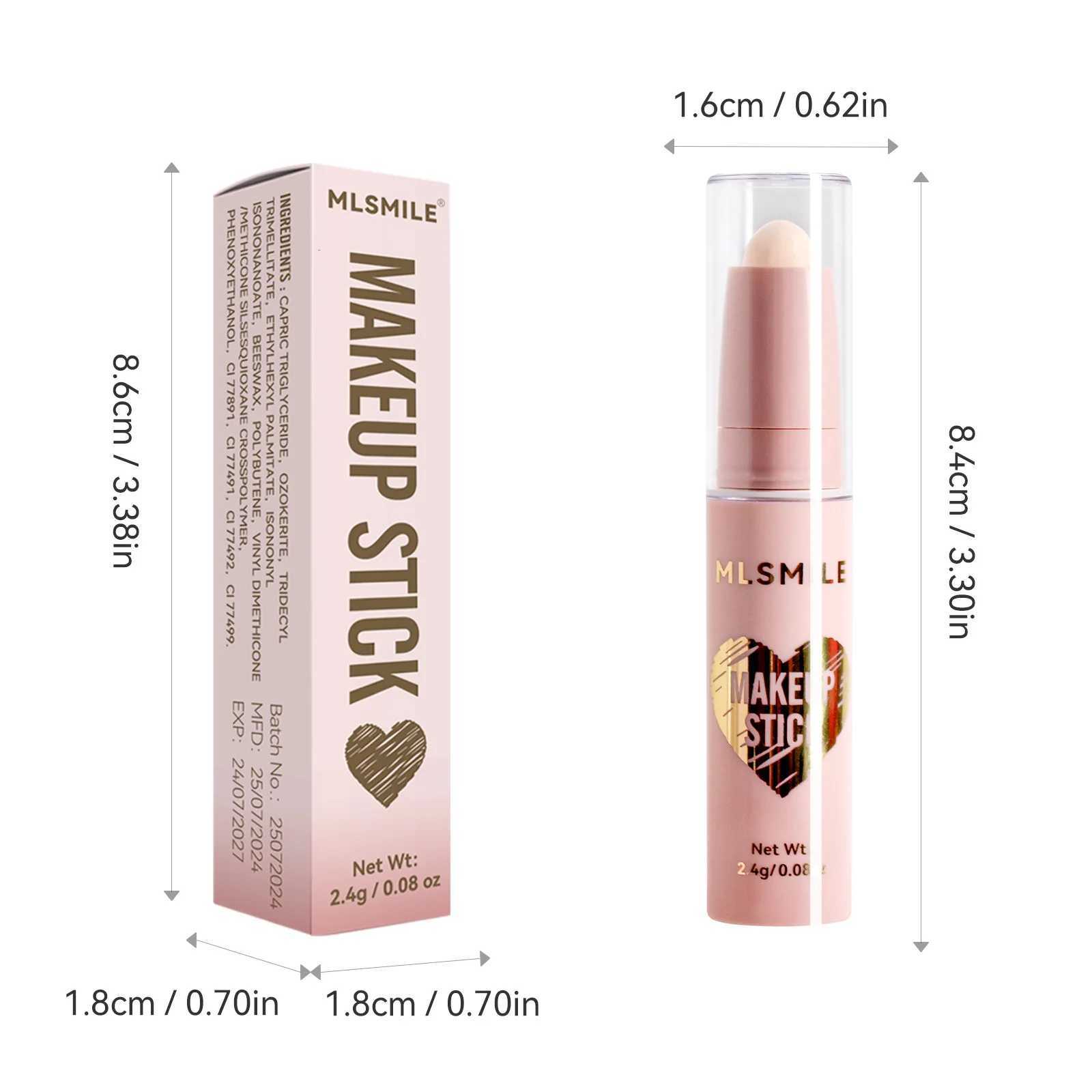 MLSMILE 8 Color High Gloss l Contouring Stick Face Brightening Sleeper Silkworm Pen Three-Dimensional Face Contour Shadow W250722