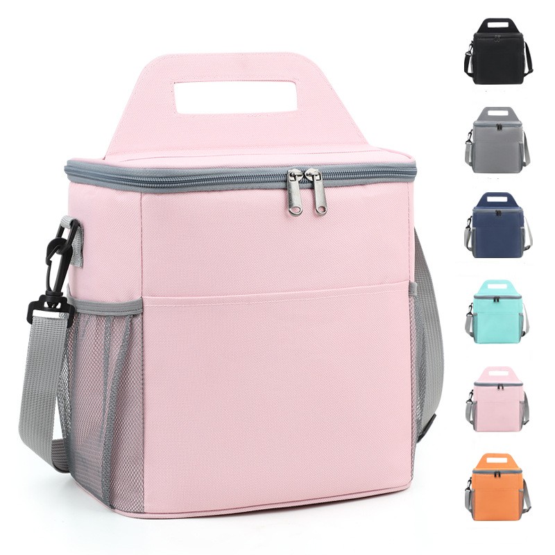 1pcs Thick Oxford Fabric Picnic Lunch Bag Large Capacity Insulated Cooler Tote Thermal Bag for Outdoor Camping and Daily