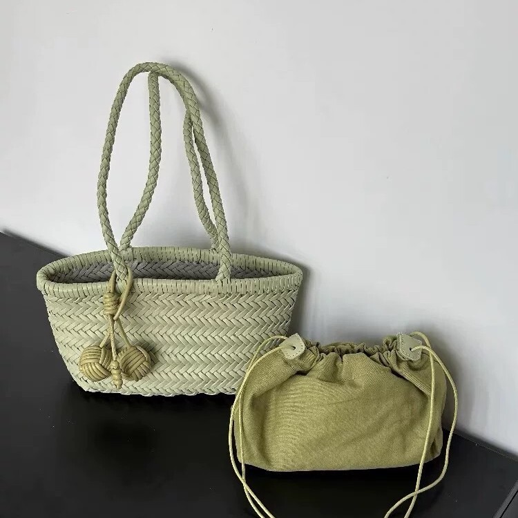 Free shipping designer bag 2025 High End Hand Woven Underarm Basket Bag For Women New Fashion Single Shoulder Bag