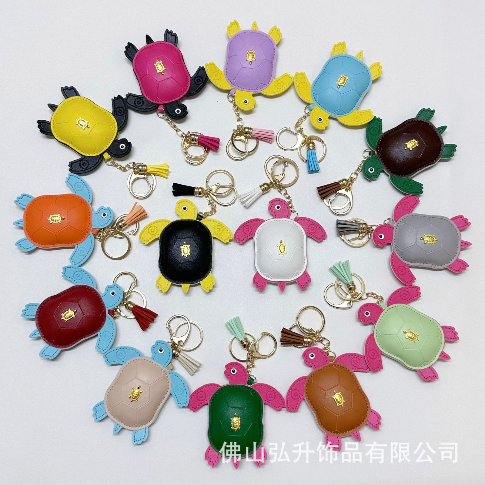 Turtle Leather Bag Pendant Internet Celebrity Same Style Tortoise Versatile Car Keychain Pendant TikTok Dopamine 250722