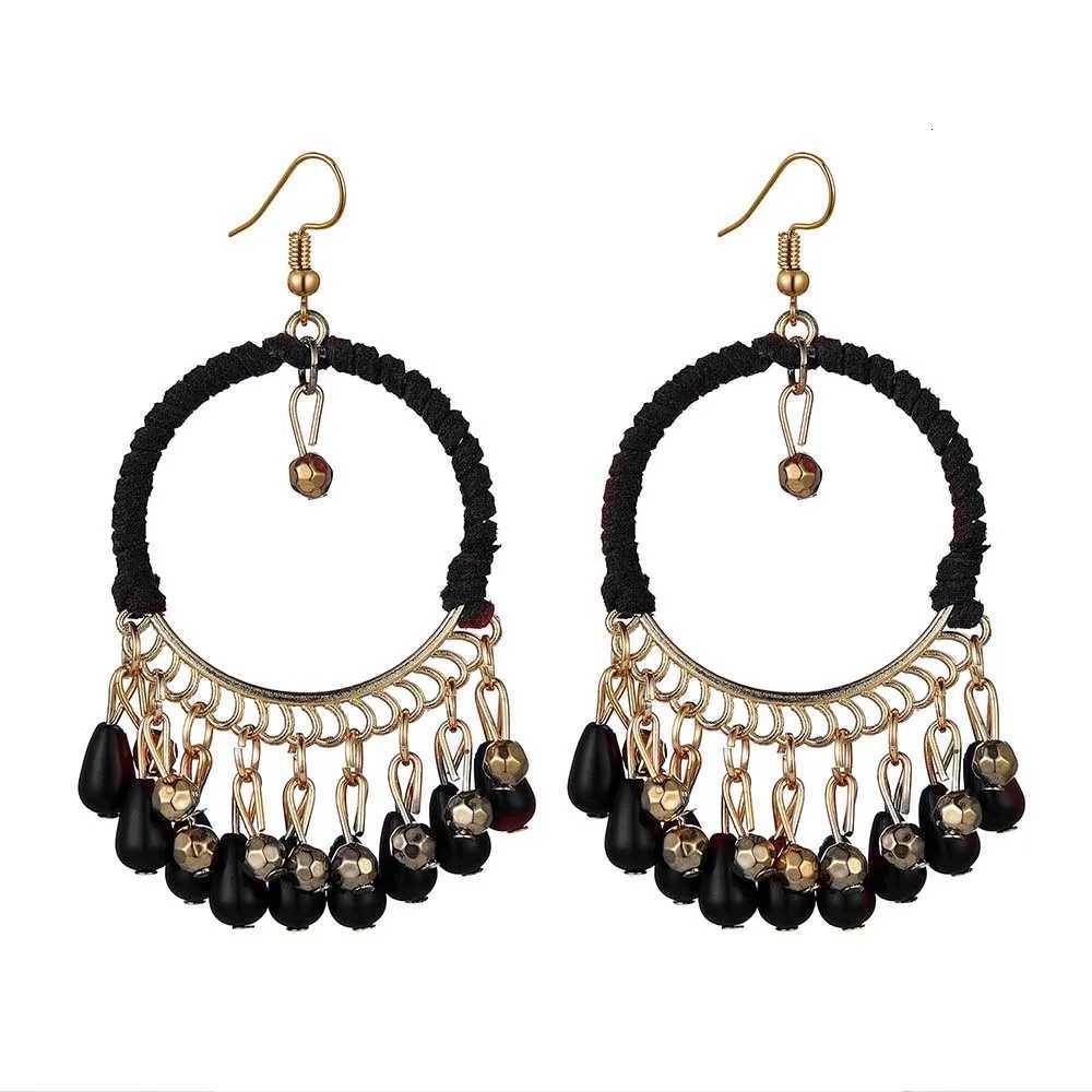 New Ethnic Round Braided Dangle Earrings for Women Bohemian Retro Tassels Drop Earrings Jewelry Female Party Accessories XJ250722