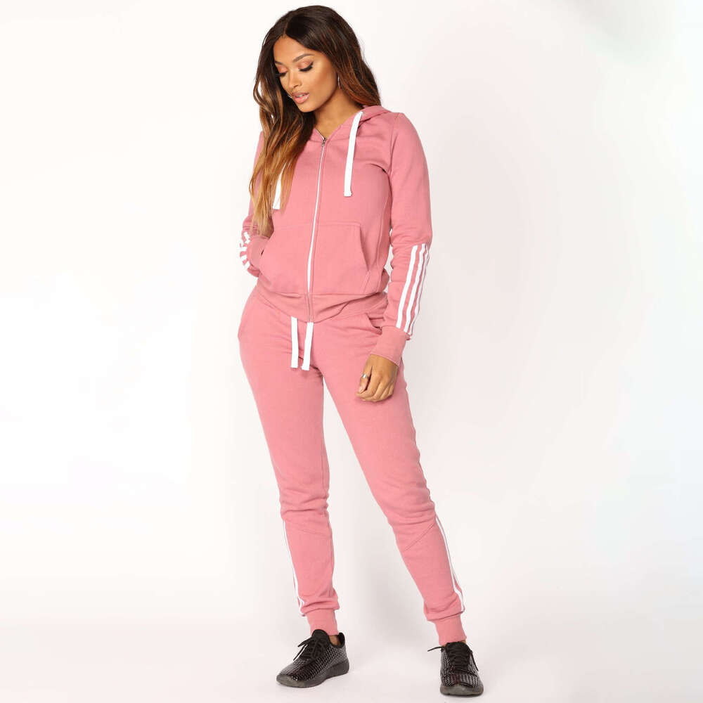 New Women's Long Sleeve Sweatshirt And Pants Tracksuit Set B5