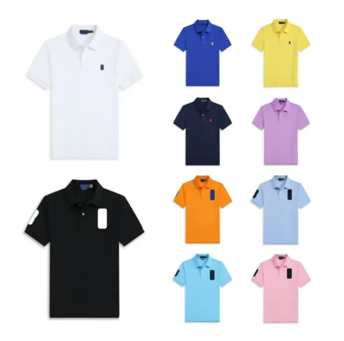 Children's Designer T-shirts Clothing Fashion Boys Girls Luxury Lapel Embroidery Tops Tees Summer Breathable Casual Short-Sleeved Baby Kids Polo Shirt