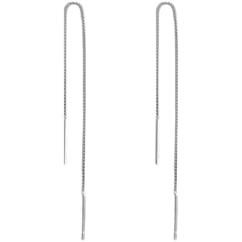 Trend S925 Silver Needle Long Earrings Wire Tassel Chain Drop Earrings Womens Straight Hanging Earrings Jewelry Gifts XJ250722