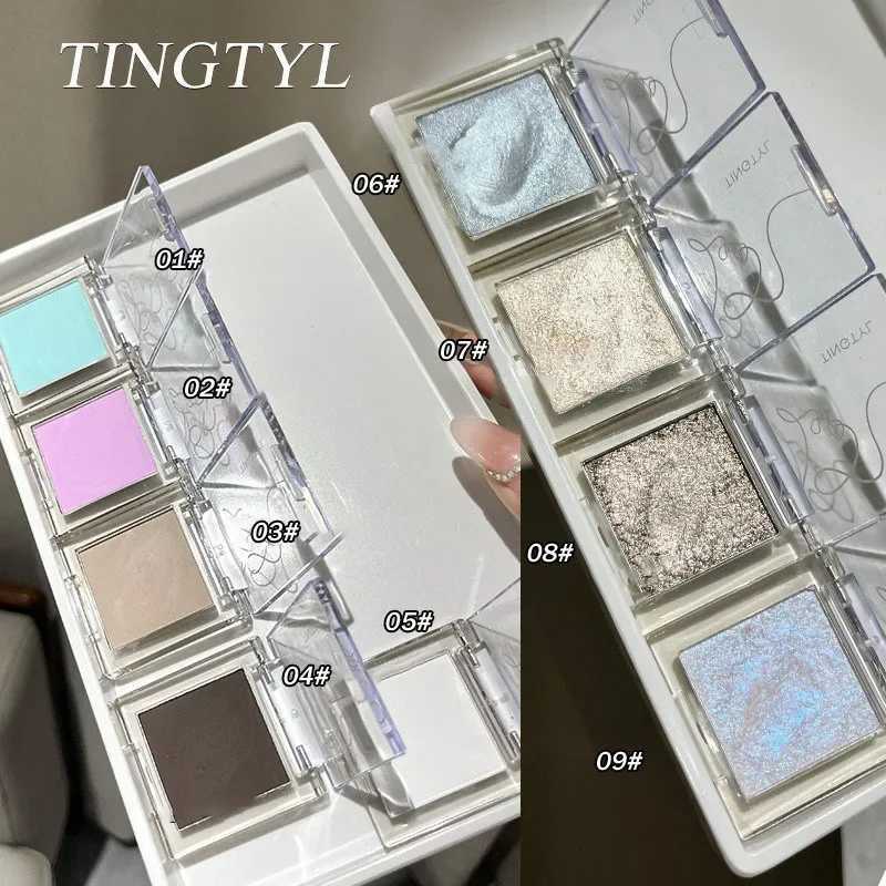 Wet Gel Eyeshadow Black Silver Glitter Eyeshadow Palette Punk Smoky Metallic Eye Pigments Highlight Contour Face B Cosmetic W250722